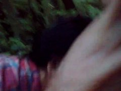 Russian mature mom suck in forest