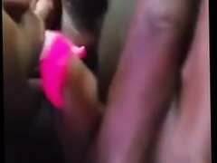 Tranny sucking in car