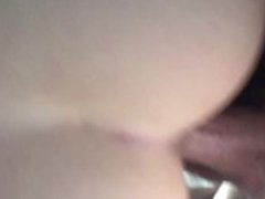 Blonde teen swallows creampie