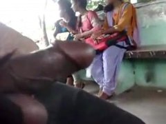Cumming to 3 REAL INDIAN Girls in Public