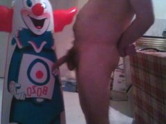 Inflatable Bozo Loves Cock