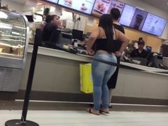 Candid thick Latina booty Walmart creepshots