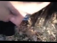 Cocksucker in the woods - more videos on amateurcams666.com