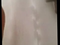 Str8 Redneck Master strokes his cock in the shower for all you faggots!