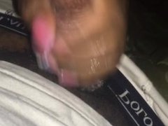 My bitch sucking in jacking me off