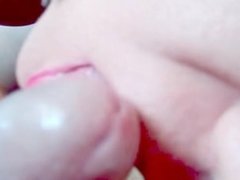 Close Up Dick Cumming In Mouth