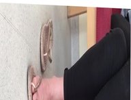 My wife's sexy feet at dentist