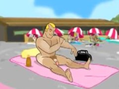 DELICIOUS anime bubble butt Coach Ben cum dump