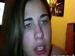 Homemade Amateur Teen Eye Rolling Orgasm From Fucking Hard On Webcam