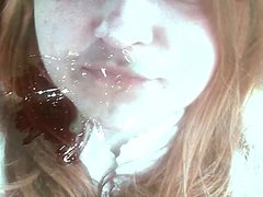 Tribute for madame-tribute - facial cum on her mouth