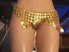 RINA - Oiled Up Gold Bikini Dancing (Non-Nude)