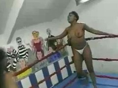 Blow Wrestling Ms Booty vs Polynesian Polly