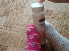 Ankle socks POV footjob