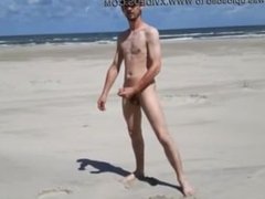 Danish Nude Young Guy On The Beach In DK (1Outdoor 2Public 3Masturbation)