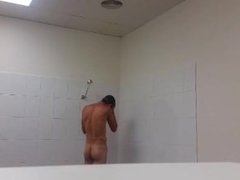 Hot Guy Showering at Gym