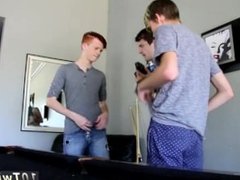 Young teen straight guy gay porn Pool Cues And Balls At The Ready