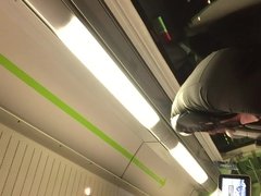 sweet ejaculation in the train