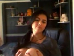 Romanian babe showing Big Boobs on webcam