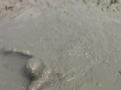 Mud Lady 2 dive into mud
