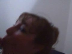 Amateur MILF Sucks Son While Dad Watches