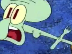 Squidward Chokes On A Fork For 10 Minutes