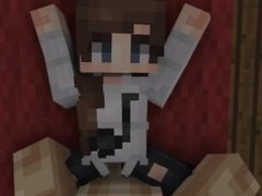 Minecraft girl gets fucked - Animated