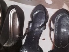 Pissing new and used shoes