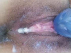 up close view of pussy being made to cream plus small squirt from omegle
