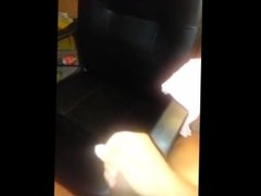 Danish Bisexual Boy Syringes Sperm On Office Chair & (Dick Show) Orgasm 2