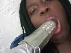 Fun Size Chocolate - Young Black Ebony Teen Plays With Her Tight Wet Pussy