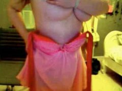 josette tease in pink dress