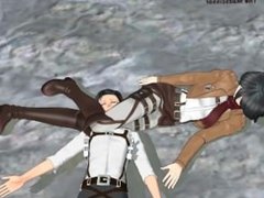 Mikasa breaks levi´s neck