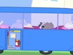 Peppa pig gets fucked like a little Jew and dies in a bus crash