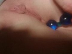 Beads chewed on by sexy little asshole