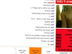 Horny girl with amazing tits plays omegle game and makes me cum