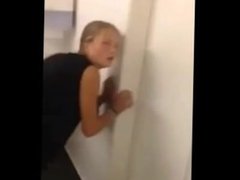 Hot 18 year old get banged in public toilet!