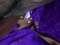 22 Purple saree bhabhi sucking cock like pro