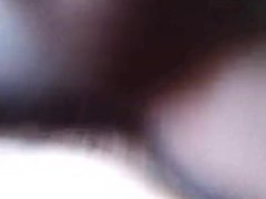 Black bitch moans on my cock
