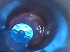 test tube diam17mm inside my cock with cam endoscope POV urethral insertion