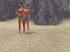 THE SIMS XXX On the beach