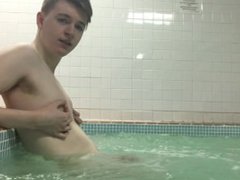 Public Pool Masturbation Nudity Teen Boy Twink Exhabitionist Nudist Lad