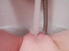 my GF water orgasm