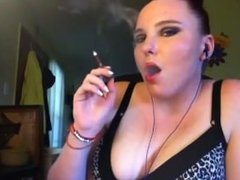 Angel from YT smoking a More 120 - godess!