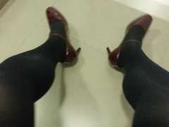 Deep Red Patent Mary Jane Pumps Teaser 2