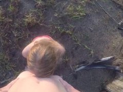 CuteDoll1995 - Suck & Fuck A Big Dick At The Beach