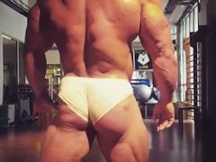 Big Bodybuilder Flexing