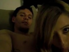 Lady from DATES25.COM - Amateur couch bj cumshot