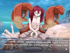 The request Button : Crab Girl (Monster girl quest 1 & 2)