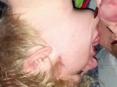 Baby girl loves sucking daddy's dick
