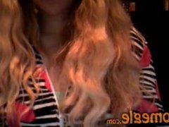 Belgian chick shows on Omegle